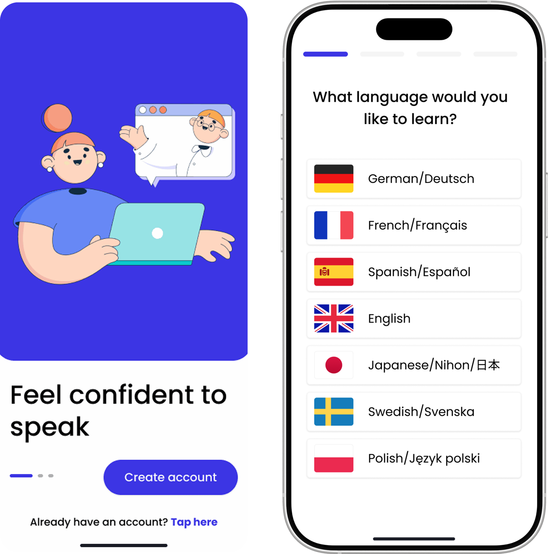 Quick Vocab onboarding